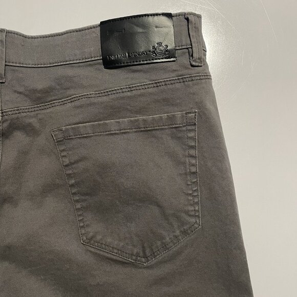 English Laundry Gray 5-Pocket Slim Straight Pants Men's 36 x‎ 32 (30.5" actual) - Picture 3 of 5
